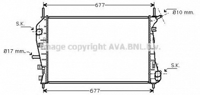 AVA QUALITY COOLING fda2376 -  Радиатор, охлаждение двигателя
